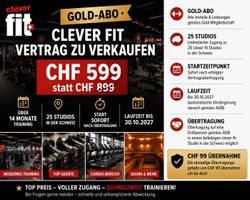 Clever Fit Gold Abo Vertrag CHF 599