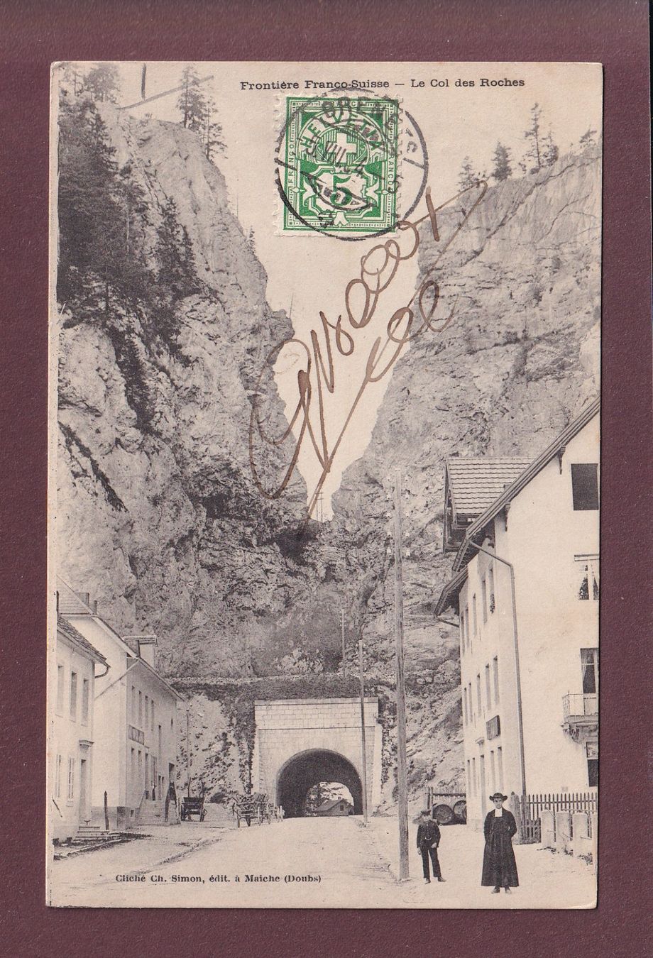 Cartes postales: COL DES ROCHES - 1904 – D'occasion à Pully par nicecards
