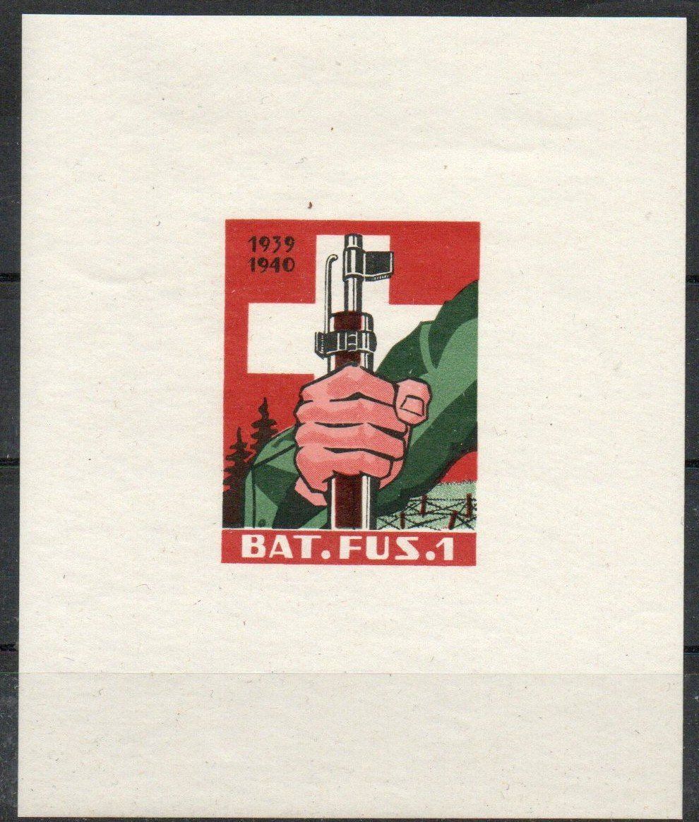 Alle Briefmarken: Infanterie 5A/4** Bat.füs.1 Kat.100.- – Gebraucht aus Herrliberg von Lfrifda