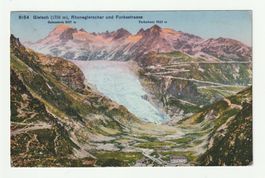 1941, Gletsch Rhonegletscher Furkastasse, Wallis