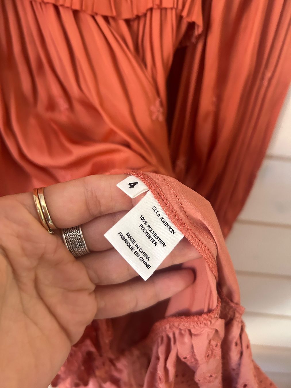 Ulla Johnson Vestiti: Ulla Johnson Rust Eyelet Millie Kleid – Gr. 4 – Usato da Illnau venduto da Monkky 5
