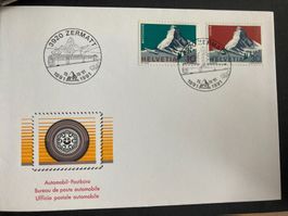 Schweiz 1991 Stempel+Marken 100 Jahre Bahn nach Zermatt