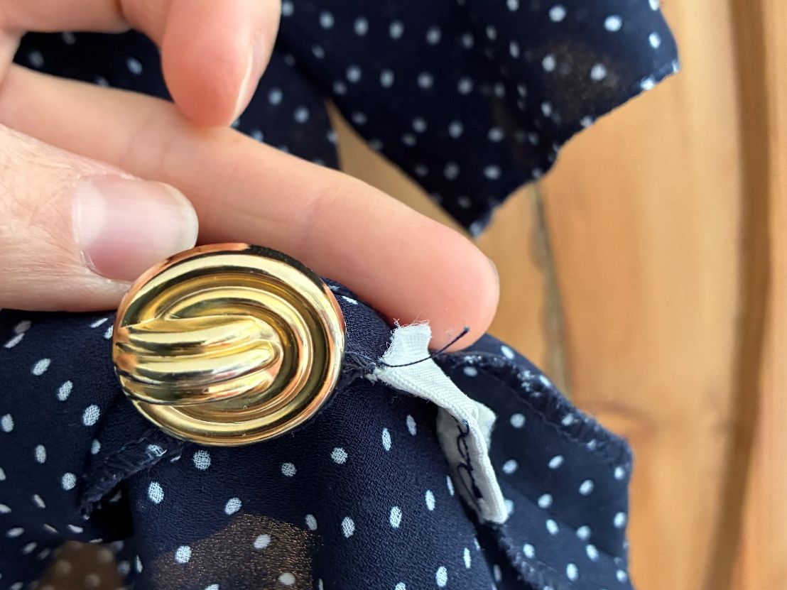 Camicette: Vintage Sommerbluse, Polka Style, Grösse 38 – Usato da Bättwil venduto da tre_tj9g 3