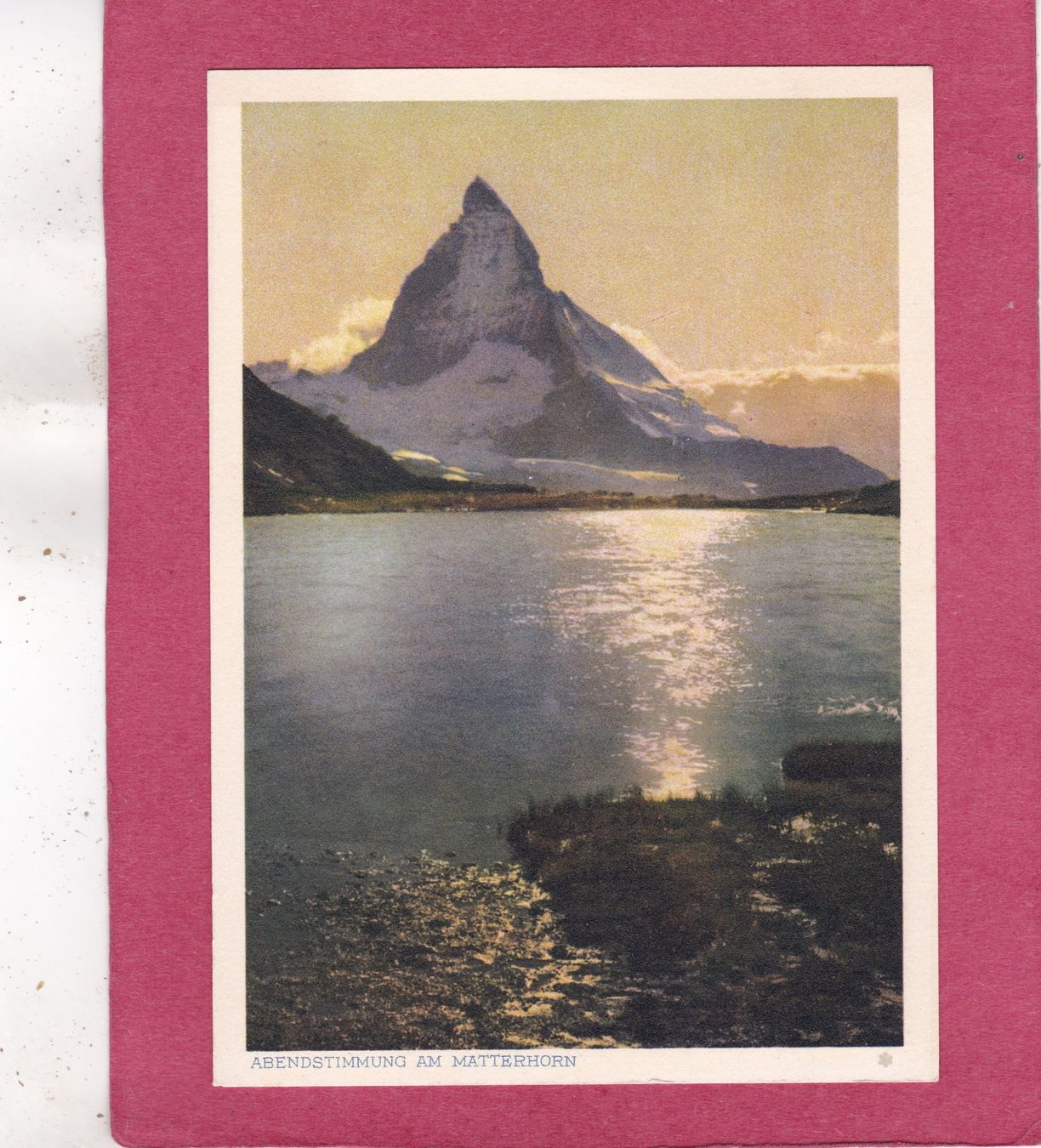 Cartoline postali: Abendstimmung am Matterhorn – Usato da Herisau venduto da Lisegrat2008