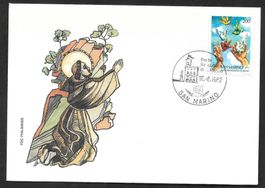 San Marino FDC 1263 Franz von Assisi ET 10.6.1982
