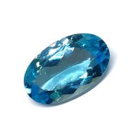 1x Topaze ovale Swiss Blue 21x16mm - Valeur 520.- Fr