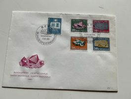 Briefmarken-Umschlag, Bundesfeiertag 1961, Top Zustand