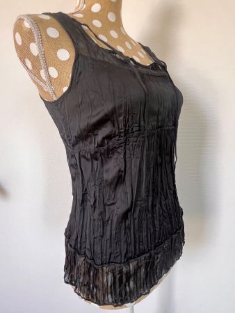 Edles Top „just B.“ mit Transparenz & Raffung, Top Zustand!