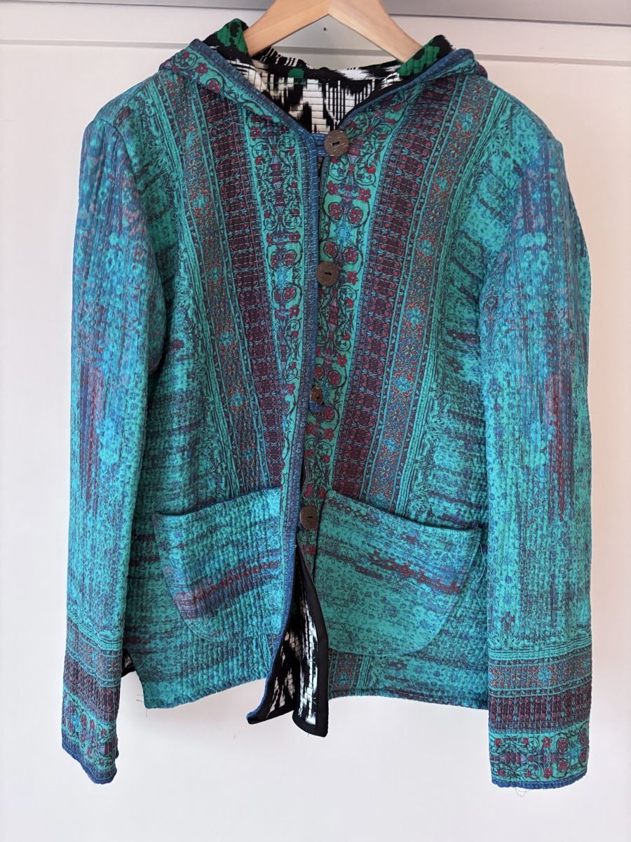 Jacken: Hooded Quilted Jacket, reversible, Size S/M, unique design – Gebraucht aus Zürich von Grothschild 1