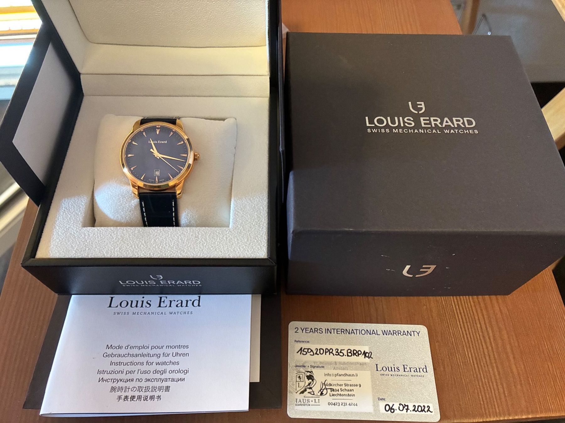 Louis Erard Orologi: Herrenuhr Louis Erard "Heritage" – Usato da Frieswil venduto da Maettu62 4