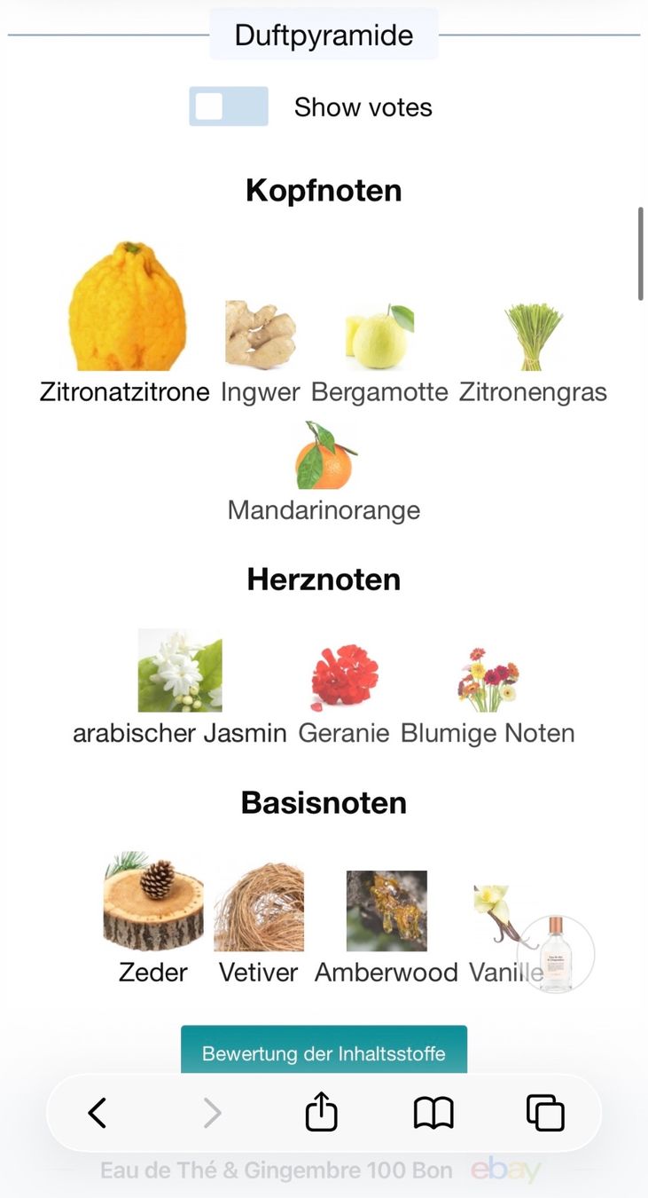 Parfum & Eau de Toilette: 100 Bon Eau de Thé & Gingembre Abfüllung 5ml.. – Gebraucht aus Zürich von deruja 3