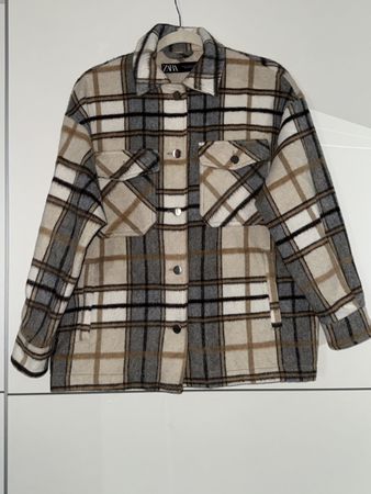 Damen Hemdjacke Karomuster ZARA 