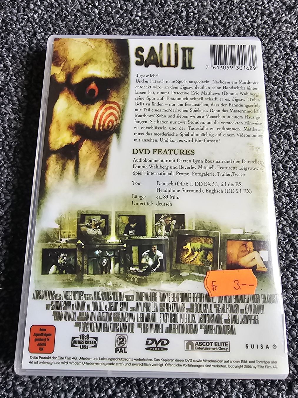 Tutti i DVDs: SAW II DVD (20727) – Usato da Ruswil venduto da jan_bxl5 1