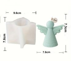 Giessform Silikonform Kerzenform Engel modern A