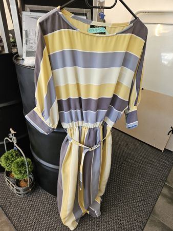 Gina Bacconi Sommer Kleid gestreift Gr 36