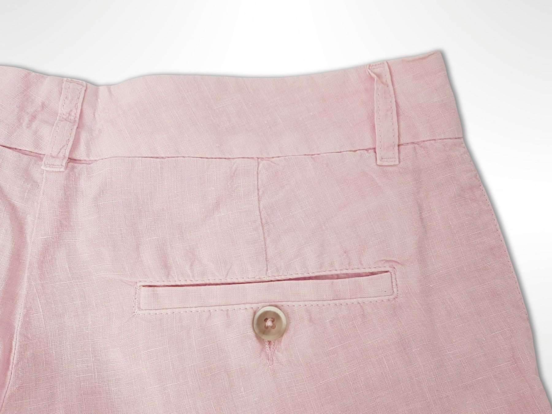 Pantaloni: Leinenhose kurz Rosa – Usato da Suhr venduto da Restwert_Suhr 4