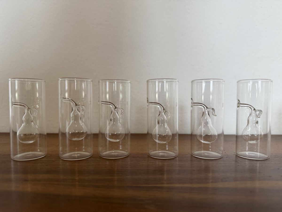 Bicchieri: 12 Rare Schnapsgläser / Shotgläser  mit Glasfrucht Vintage – Usato da Zürich venduto da moramses 5
