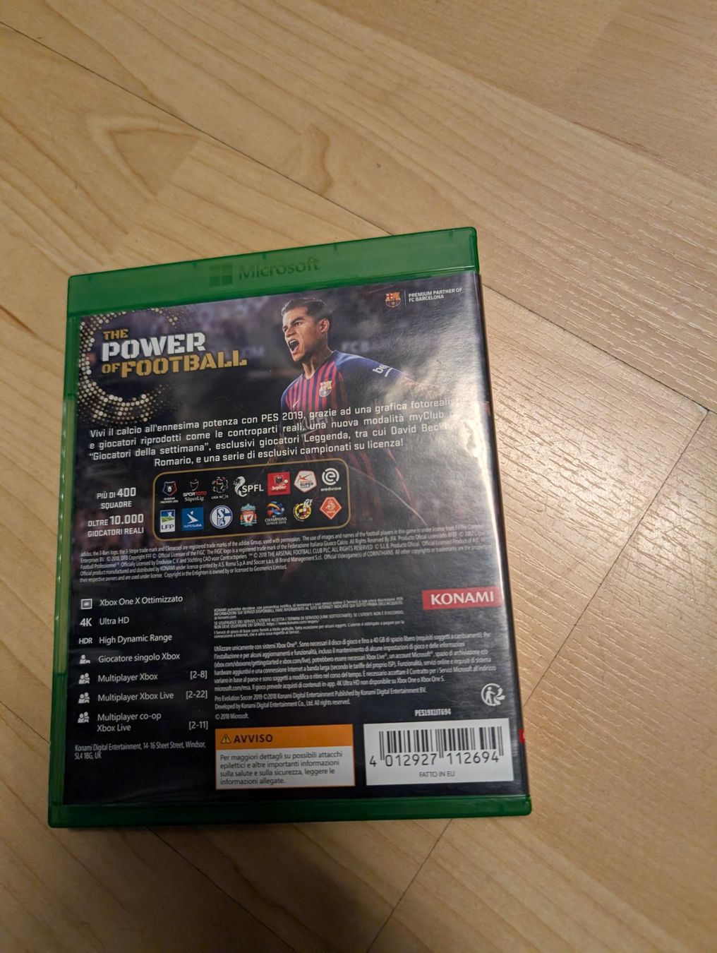 Jeux: Pro evolution soccer 2019 Microsoft Xbox one series x – D'occasion à Giubiasco par Tici__nerd_Giubiasco 1