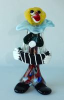 Original, farbige « Murano » - Clownfigur aus Glas - 23.0cm