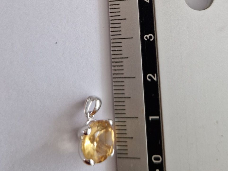 Christ Anhänger: 18K Weissgold Anhänger mit Citrin – Neu (gemäss Beschreibung) aus Grenchen von Elenka 6