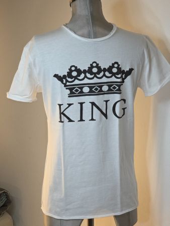 XS Herren 164/170 DEEP YOU: T-Shirt KING Crown König Krone
