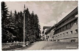 Schwefelbergbad, Hotel Kurhaus, belebt, gelaufen 1943
