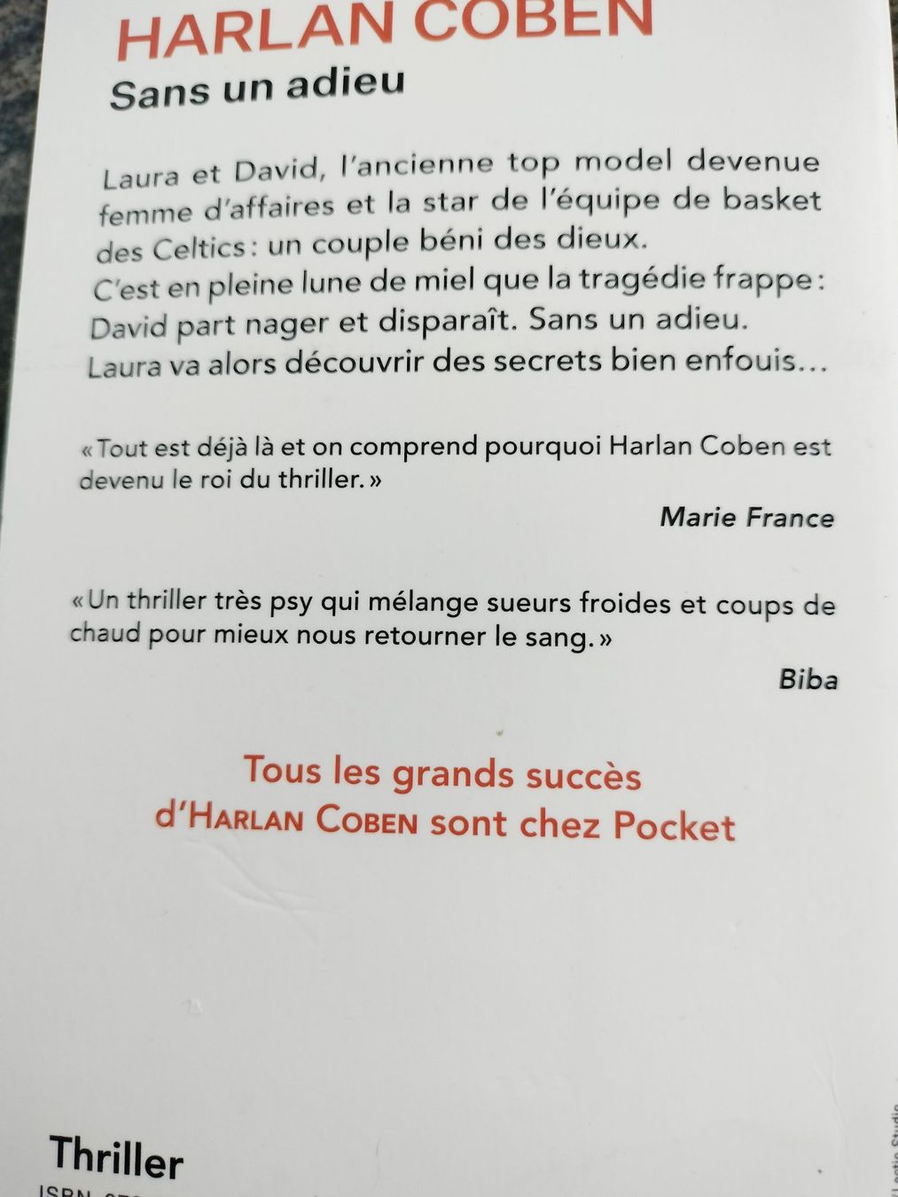 Libri: Sans un adieu Par Harlan Coben – Usato da Cortaillod venduto da rozinna 1