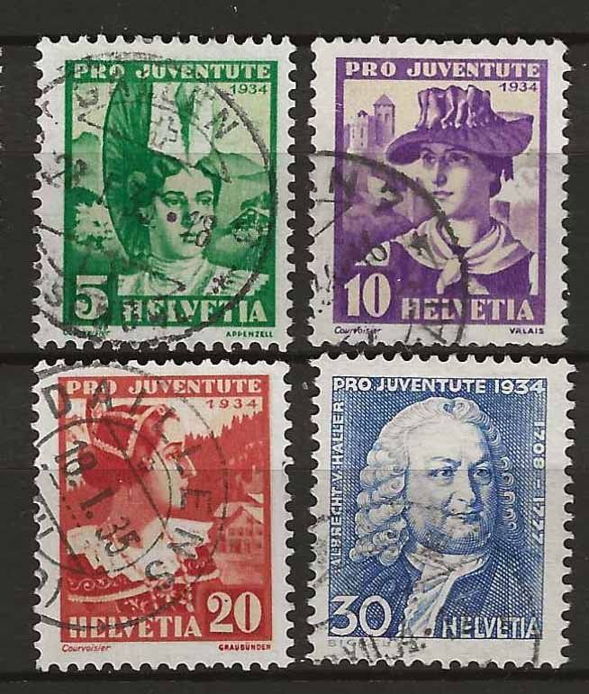 Tutti i francobolli: PJ034 - Pro Juventute 1934 obl. – Usato da Trélex venduto da Phil_Albert