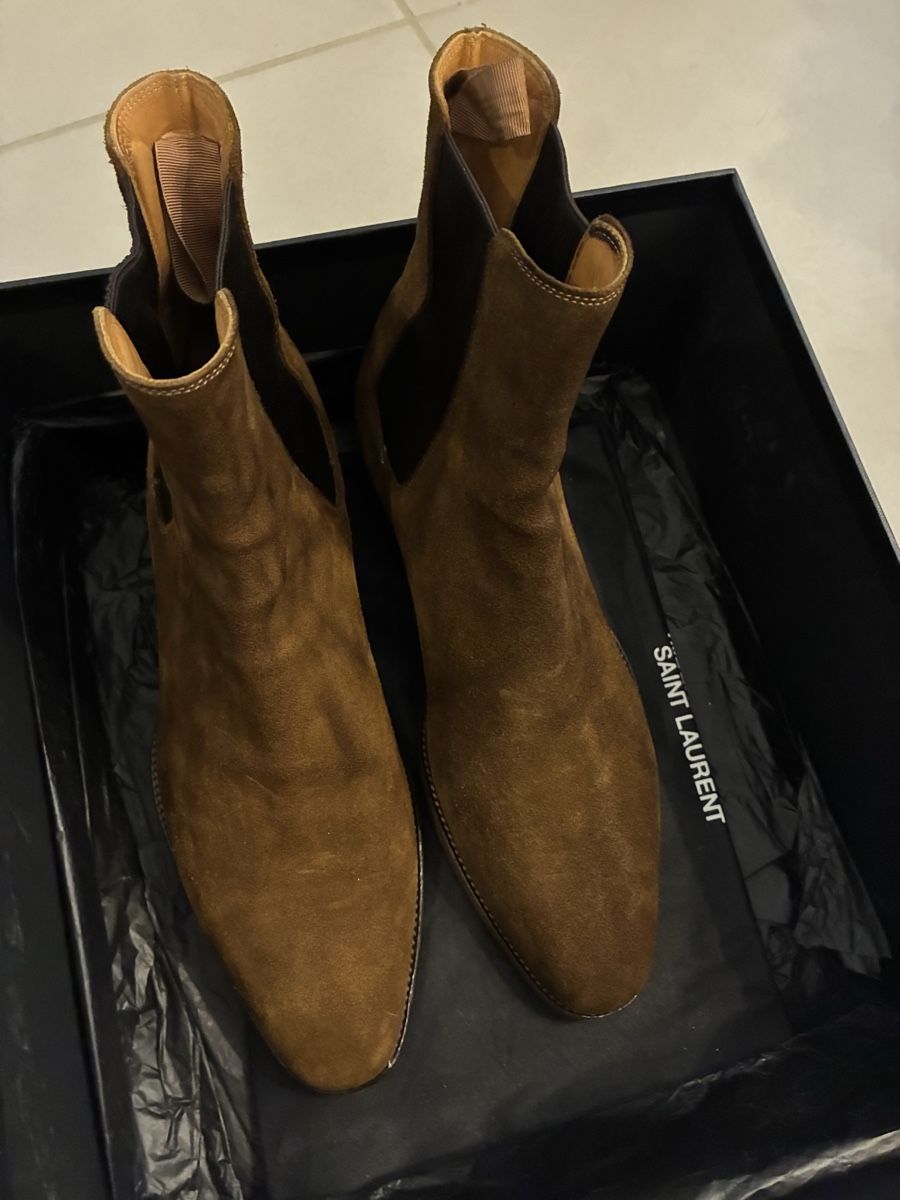 Saint Laurent Scarpe da uomo: Bottines Saint Laurent avec boîte – Usato da Geneve venduto da chris2791 2