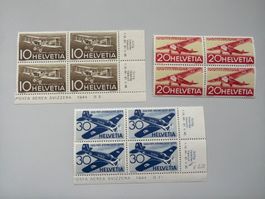 1944 Flugpostmarken Viererblock