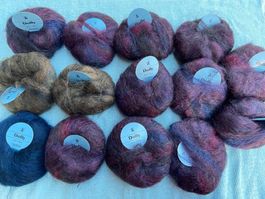 Wolle Set: 14 Stk H. JAKOB "Dolly" 75% Mohair