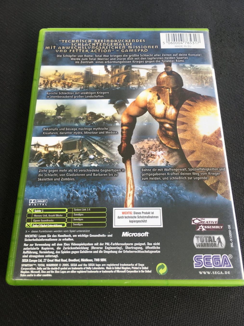 Microsoft Giochi: Spartan Total Warrior - Xbox – Usato da St.Gallen venduto da sjosjo 1