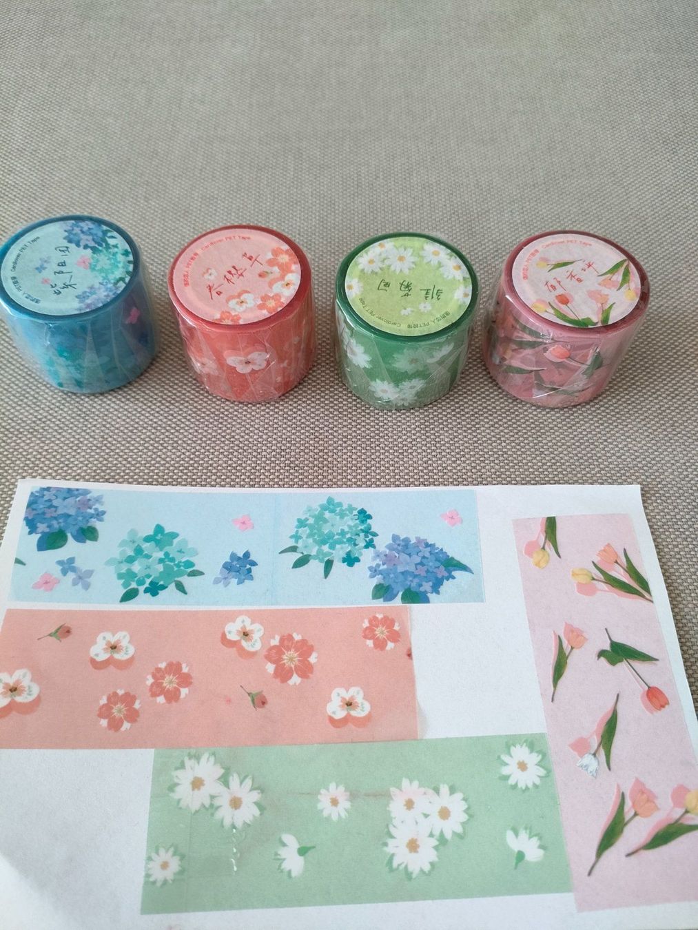 Sticker: 4 Rollen Washi Tapes Transparent, neu – Nuovo e nell'imballaggio originale da Bern venduto da Lidia.5