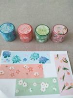 4 Rollen Washi Tapes Transparent, neu