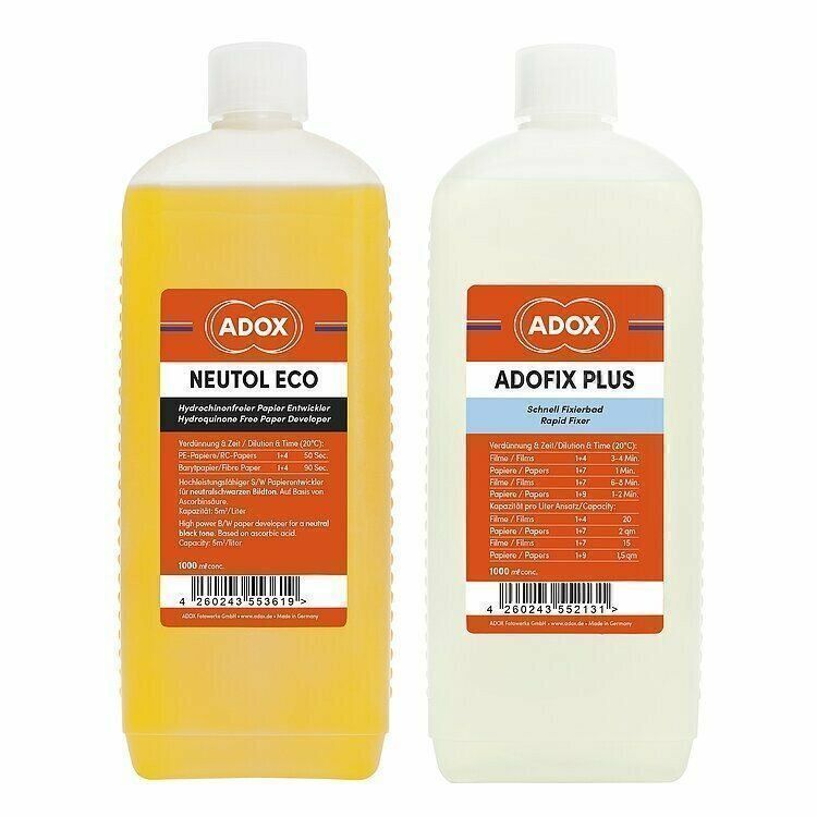 Laboratorio & Camera oscura: Kit ADOX NEUTOL ECO + Expressfixierer 1L – Nuovo e nell'imballaggio originale da Halden venduto da TopFoto