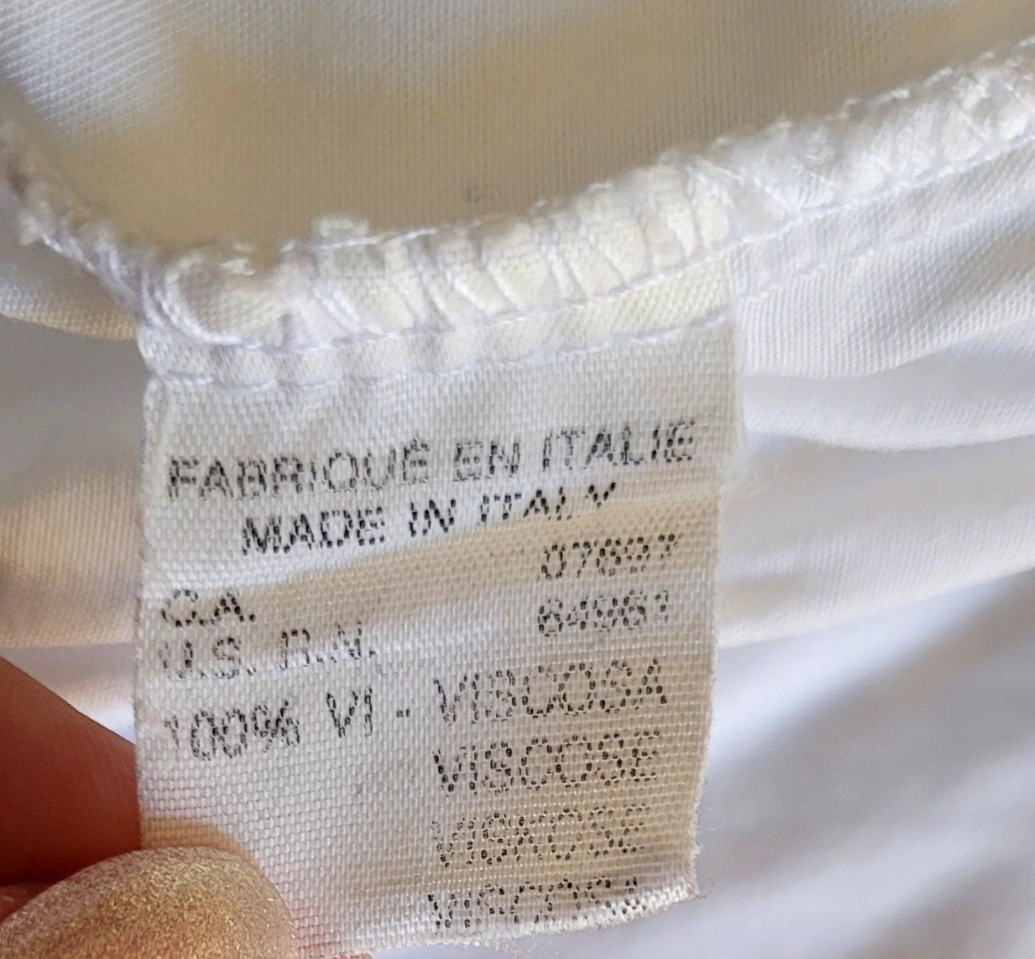 Benetton Camicette: weisse Bluse von Benetton ca. Gr. 36/38 – Usato da Füllinsdorf venduto da Sunnebliemli7 3