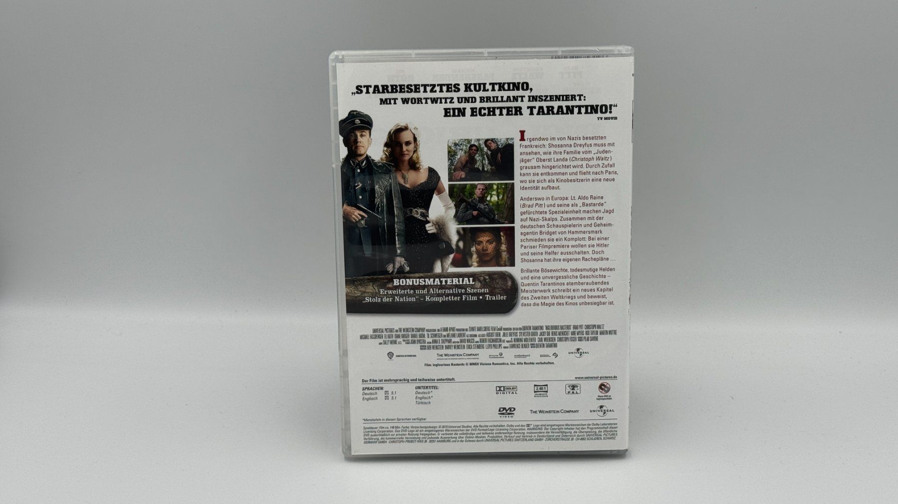 Tutti i DVDs: INGLOURIOUS BASTERDS - Versand nur CHF 2.50! – Usato da Siblingen venduto da goodprice24 1