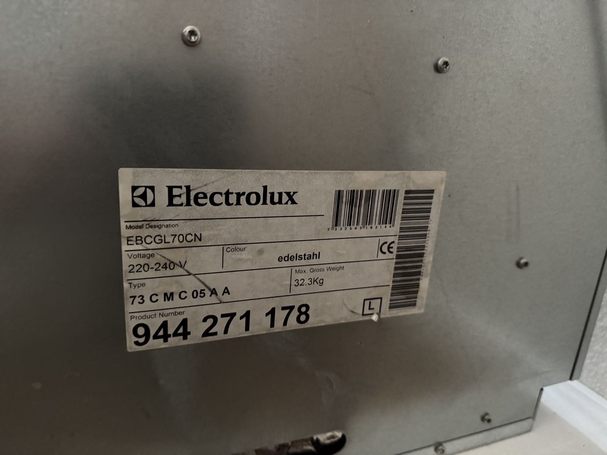 Electrolux Elettrodomestici da cucina: ELECTROLUX Dampfsteamer EBCGL70CN 60 cm Euronorm  – Usato da Vitznau venduto da Tashiba 3