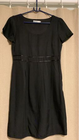 Elegantes schwarzes Kleid Grösse 36