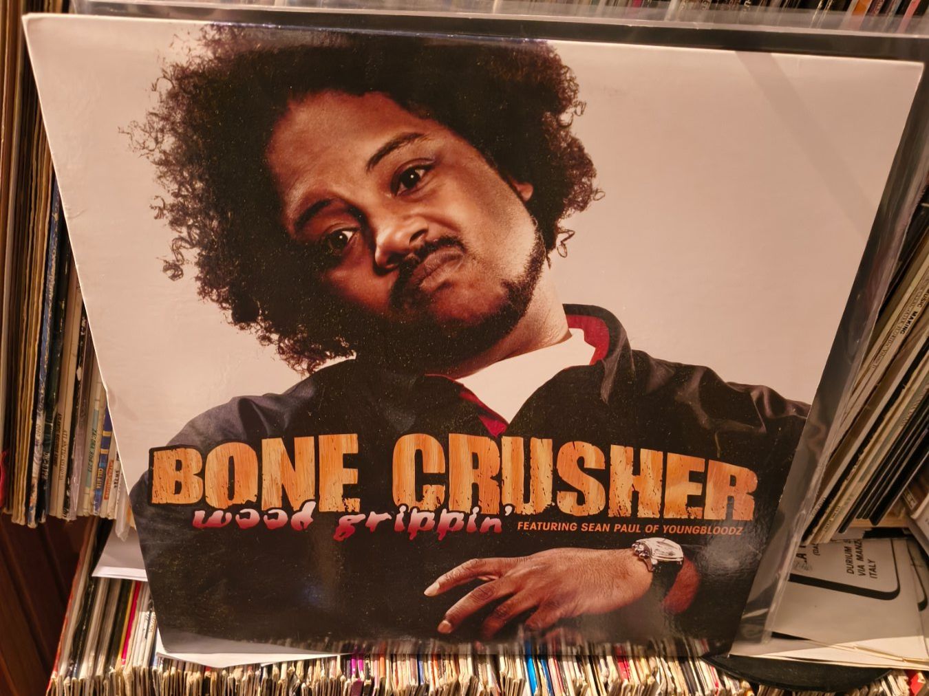 Schallplatten: Disco Bone Crusher Wood Grippin' 12" – Gebraucht aus Wetzikon ZH von GUAIO