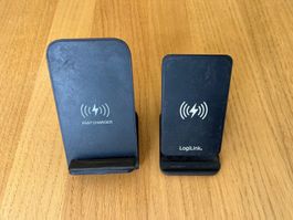 2 kabellose Ladestationen, Wireless Ladegerät, Qi, USB C