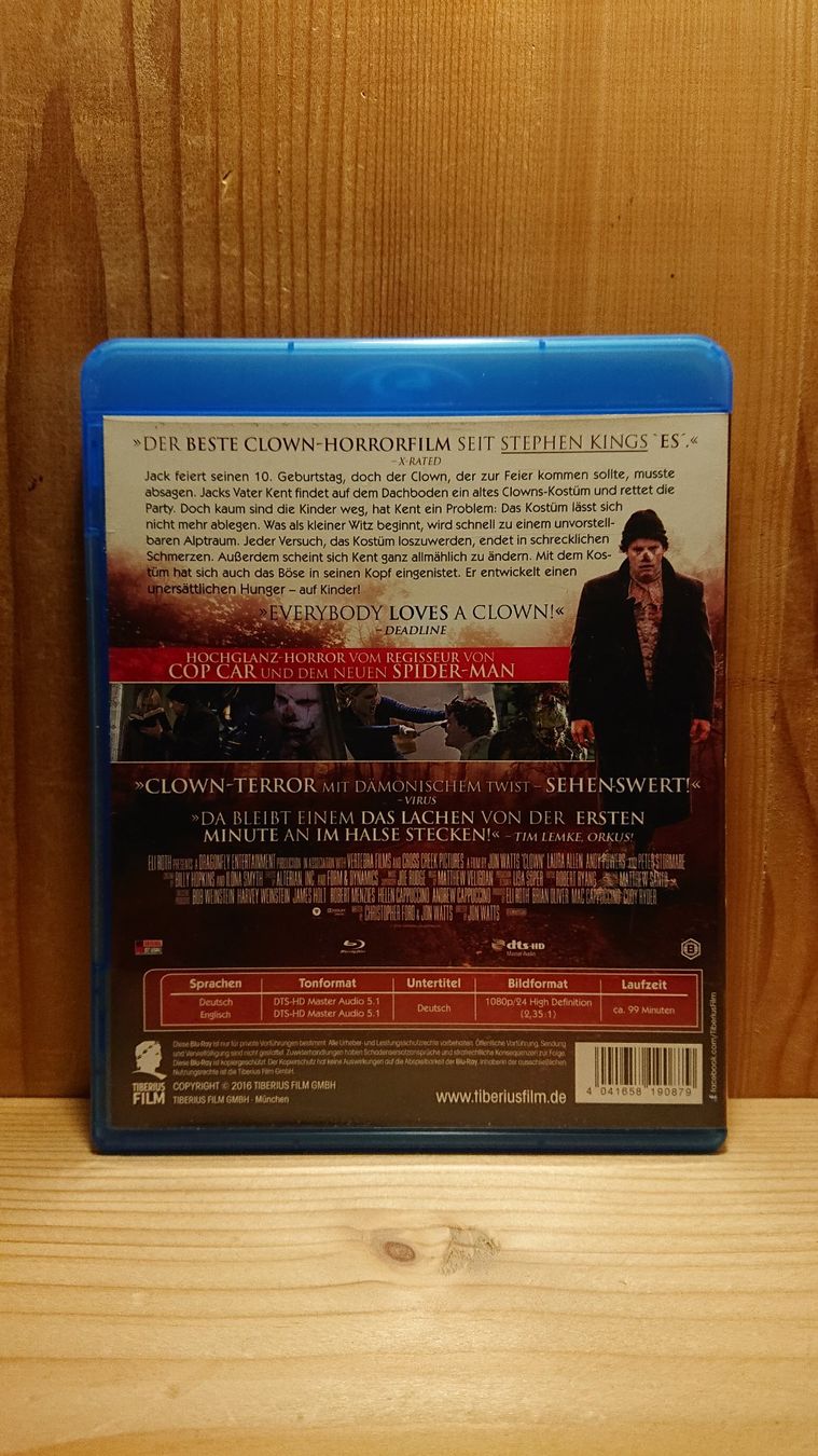 Tutti i DVDs: CLOWN Blu-Ray Uncut – Usato da Wilderswil venduto da Exebub 1