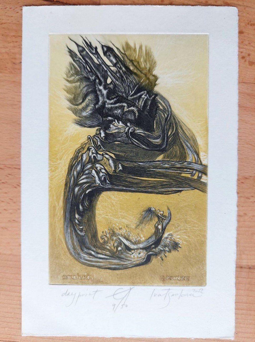 Dipinti: Exlibris Iva Tsankova - Original Farbradierung signiert – Usato da Obfelden venduto da Exlibris-Art