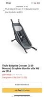 Thule Babysitz Croozer Graphite Blue, ab 1 Monat Top!
