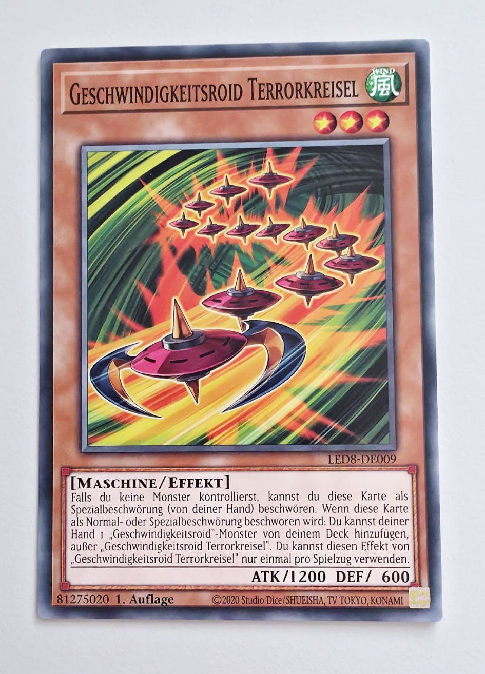 Yugioh Carte collezionabili: Geschwindigkeitsroid Terrorkreisel - Yu-Gi-Oh! TCG – Usato da Zürich venduto da Zetto