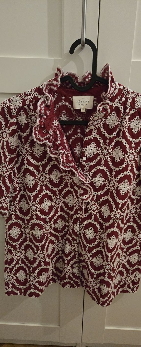 Sezane Camicette: Sezane Bluse Gr 36 Rot Neuwertig – Nuovo (secondo la descrizione) da Basel venduto da 056rm 2