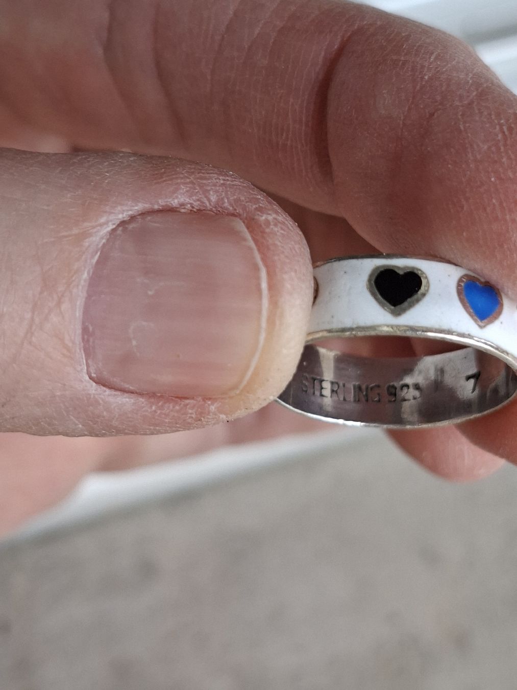 Anelli: Ring Silber 925 Gr. 54 Emaille – Usato da Remetschwil venduto da littleredboots 6