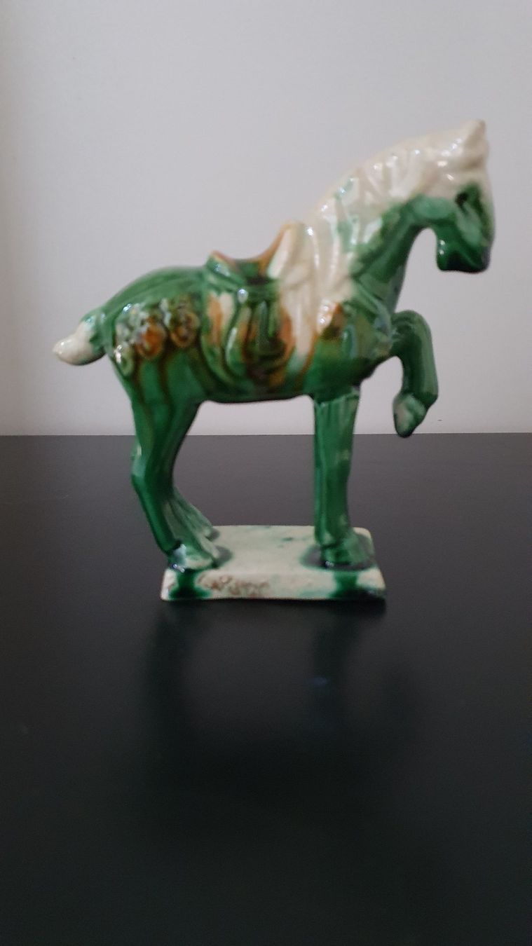 Sculture & Statue: Chinesisches TANG Pferd mit Sancai Glasur – Usato da Glattfelden venduto da sessa123 1