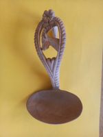 Cuillère à crème en bois sculpté à suspendre - Bouquetin