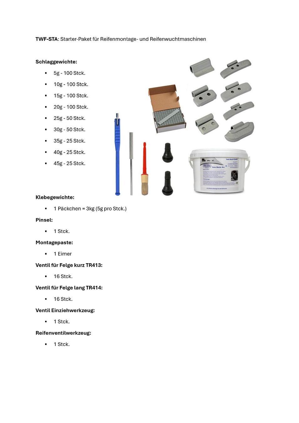 Twin Busch Tutte le macchine: Reifenmontage Set Pro Plus !!!Versandkostenfrei!!! – Nuovo e nell'imballaggio originale da Rüthi (Rheintal) venduto da Toptool 4